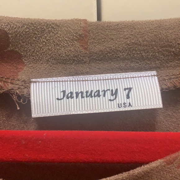 Unworn Suede-Like Floral Dress Size XL - Picture 4 of 8